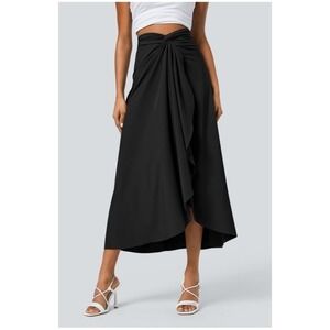 Breezeful™ High Waisted Wrapped Tie Back Quick Dry Skirt, Breathable, Stretch, L